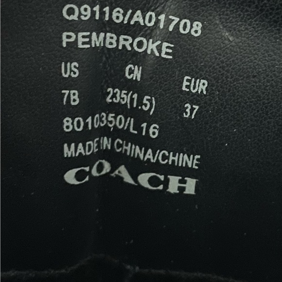 NWT Rare Coach Pembroke Tea Rose Sneakers - Picture 6 of 6